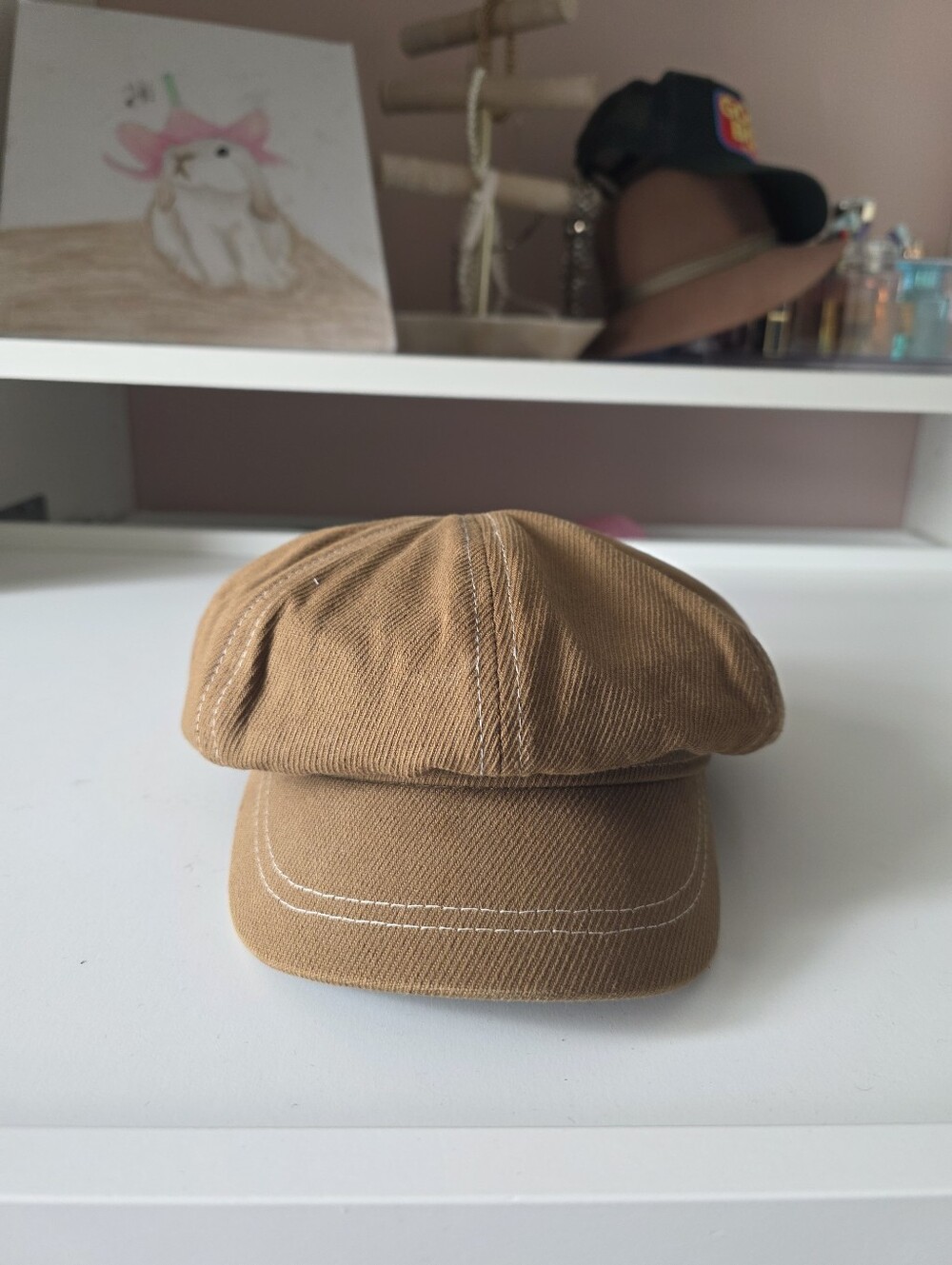 Free People Black Lined Jeans Hat Interior - Black